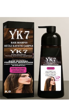 Yk7 Açık Kumral 8.0 Beyaz Kapatıcı Şampuan 300 Ml.