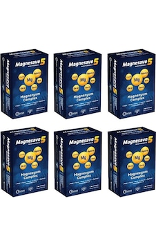 Magnesave5 Magnezyum Complex 6 x 60 Kapsül Magnesave5 Magnezyum Complex 6 x 60 Kapsül
