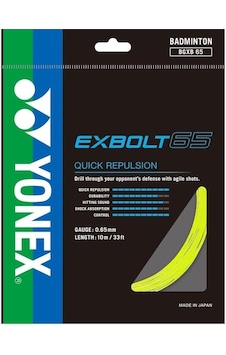 Yonex Exbolt-65 Badminton Kordajı Sarı 10m Yonex Exbolt-65 Badminton Kordajı Sarı 10m