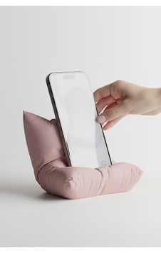 Yastık Figürlü Özel Tasarım Telefon Standı Pembe Yastık Figürlü Özel Tasarım Telefon Standı Pembe