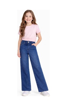 İrem Çocuk Giyim Kız Çocuk Geniş Paça Model Likralı Mavi Renk Düz Kot Pantolon Mavi İrem Çocuk Giyim Kız Çocuk Geniş Paça Model Likralı Mavi Renk Düz Kot Pantolon Mavi