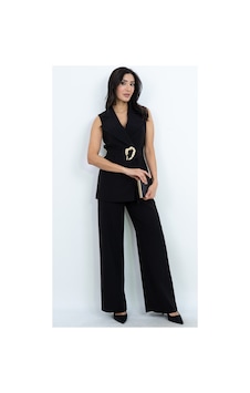 Dorne Moda Özel Koleksiyon Kemer Detaylı Kruvaze Yaka Takım - Düğün - Mezuniyet - Ofis Şıklığı Siyah Siyah Dorne Moda Özel Koleksiyon Kemer Detaylı Kruvaze Yaka Takım - Düğün - Mezuniyet - Ofis Şıklığı Siyah Siyah
