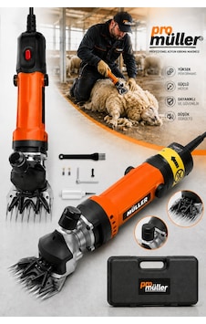 Pro Müller X-shear Çelik Şanzumanlı Bakır Sargılı Isınmaz Motor Çift Soğutmalı Sistem Koyun Kırkma Makinesi Pro Müller X-shear Çelik Şanzumanlı Bakır Sargılı Isınmaz Motor Çift Soğutmalı Sistem Koyun Kırkma Makinesi