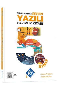 5. Sınıf Tüm Dersler 2. Dönem Yazılı Hazırlık Kitabı Kr Akademi Yayınları