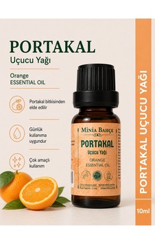 Minia Bahçe Bitki Ve Sanat Atölyesi Portakal Uçucu Yağı Saf ve Katkısız Bitkisel Uçucu Yağ 10 ML Minia Bahçe Bitki Ve Sanat Atölyesi Portakal Uçucu Yağı Saf ve Katkısız Bitkisel Uçucu Yağ 10 ML