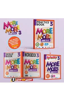 3 More & More Practice Book + Workbook & Skills Book + Readers 3'lü Set Maarif 3 More & More Practice Book + Workbook & Skills Book + Readers 3'lü Set Maarif