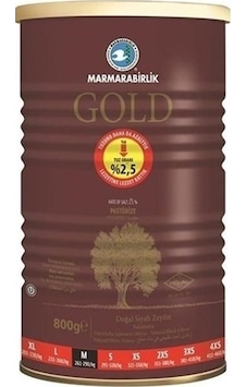 Marmarabirlik Gold Salamura Süper 261-290 M Siyah Zeytin Teneke 800 G Marmarabirlik Gold Salamura Süper 261-290 M Siyah Zeytin Teneke 800 G