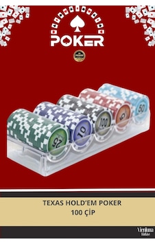 Lüks Texas Holdem Metal Casino Poker Blackjack 100 Çip