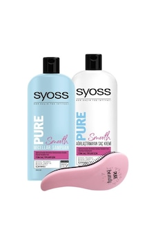 Syoss Pure Smooth Micellar Şampuan 500 ML + Saç Kremi 500 ML + Tarak Syoss Pure Smooth Micellar Şampuan 500 ML + Saç Kremi 500 ML + Tarak