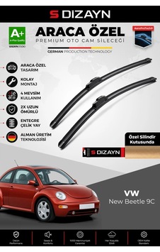 S-dizayn Vw New Beetle 9c Ön Cam Silecek Seti 1998-2011 Premium Araca Özel 53-53 Cm A+ Kalite Aocs-1