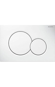 Geberit Alpha01 115.035.11.1 Kumanda Kapağı, Çift Basmalı,Beyaz
