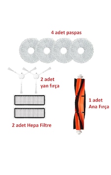 Xıaomı S10+ X10+ Uyumlu Fırça Filtre Paspas Yedek Parça Xıaomı S10+ X10+ Uyumlu Fırça Filtre Paspas Yedek Parça