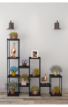 Işıl 12 Raflı Plastik Saksılık Dekoratif Çiçeklik Saksı Standı 42312 K S Siyah Işıl 12 Raflı Plastik Saksılık Dekoratif Çiçeklik Saksı Standı 42312 K S Siyah