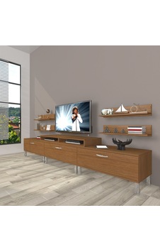 Decoraktiv Ekoflex 270r Slm Krom Ayaklı Tv Ünitesi Tv Sehpası Ceviz Decoraktiv Ekoflex 270r Slm Krom Ayaklı Tv Ünitesi Tv Sehpası Ceviz