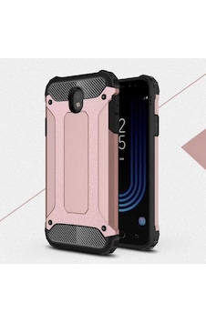 Kilifone - Samsung Uyumlu Galaxy J3 Pro - Kılıf Çift Katman Zırh Tank Crash Military Kapak - Rose Gold Kilifone - Samsung Uyumlu Galaxy J3 Pro - Kılıf Çift Katman Zırh Tank Crash Military Kapak - Rose Gold