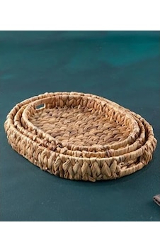 Acar 3 Lü Oval Hasır Tepsi Acar 3 Lü Oval Hasır Tepsi