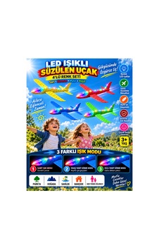 4 Lü Led Işıklı Köpük Uçak Seti Sarı, Kırmızı, Mavi & Yeşil Hafif Dayanıklı Fırlatma Uçağı Açık Hava Oyuncağı - 922589726 4 Lü Led Işıklı Köpük Uçak Seti Sarı, Kırmızı, Mavi & Yeşil Hafif Dayanıklı Fırlatma Uçağı Açık Hava Oyuncağı - 922589726