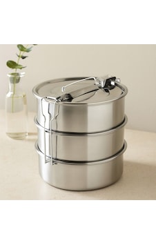 3 Katlı Çelik Sefer Tası 16 Cm - Yemek Taşıma Kabı . 3 Katlı Çelik Sefer Tası 16 Cm - Yemek Taşıma Kabı .