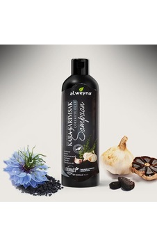 Alweyna Kara Sarımsak & Çörekotu Özlü Bitkisel Şampuan 400 ML
