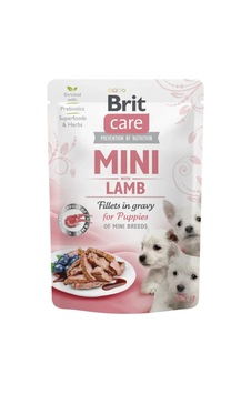 Brit Care Mini Kuzu Etli Soslu Yavru Köpek Yaş Maması 85gr Brit Care Mini Kuzu Etli Soslu Yavru Köpek Yaş Maması 85gr