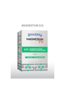 Goodday Magnesium Plus S/g Sitrat Bisglisinat 60 Kapsül Goodday Magnesium Plus S/g Sitrat Bisglisinat 60 Kapsül