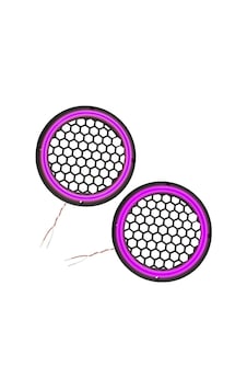 Ledli Hoparlör Kapak 16cm 2adet 12v Pk-5050, Mor Ledli Hoparlör Kapak 16cm 2adet 12v Pk-5050, Mor