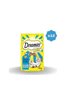 Dreamies Kedi Maması Somonlu Ve Peynirli 60 Gr - 12 Adet Dreamies Kedi Maması Somonlu Ve Peynirli 60 Gr - 12 Adet
