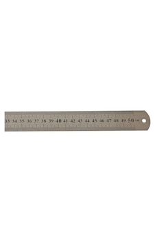 Leo Çift Taraflı Çelik Cetvel 500 X 30 MM Metal Leo Çift Taraflı Çelik Cetvel 500 X 30 MM Metal