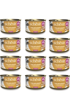 Schesir Ton Ve Tavuklu Tam Ve Dengeli Broth Pişirme Suyunda Kedi Konservesi 85 Gr. X 12 Adet Schesir Ton Ve Tavuklu Tam Ve Dengeli Broth Pişirme Suyunda Kedi Konservesi 85 Gr. X 12 Adet