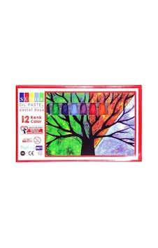 Pastel Boya 12 Renk Paket Çok Renkli Pastel Boya 12 Renk Paket Çok Renkli
