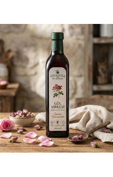 Doğal Gül Sirkesi 500 Ml Katkısız, Uzun Fermentasyon Ve Saf Aromatik Şifa