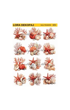 Lora Dekopaj Sulu Transfer Kağıdı - 305 25x35 Cm Lora Dekopaj Sulu Transfer Kağıdı - 305 25x35 Cm
