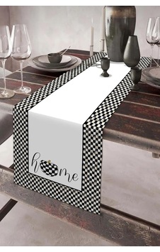 Keten Görünümlü Home Desenli Runner 40x140 Diğer Keten Görünümlü Home Desenli Runner 40x140 Diğer