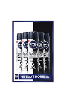 Nivea Invisible Black & White 48H Original Erkek Sprey Deodorant 5 x 150 ML Nivea Invisible Black & White 48H Original Erkek Sprey Deodorant 5 x 150 ML