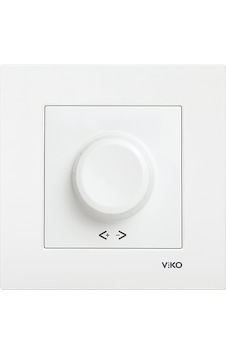 Viko Karre Rotatif Dimmer Rl 600W/Va Çerçeveli - Beyaz
