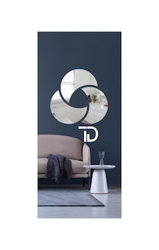 3moon 3 Ay Dekoratif Pleksi Ayna Gümüş 3moon 3 Ay Dekoratif Pleksi Ayna Gümüş