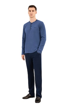 Elitepoint 1930 Erkek Ön Üç Düğmeli Cepli Kışlık Pijama Takım İndigo Elitepoint 1930 Erkek Ön Üç Düğmeli Cepli Kışlık Pijama Takım İndigo
