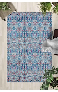 Kaymaz Taban Yıkanabilir Halı Mutfak, Salon, Yatak Odası İçin Modern Dijital Baskı Halı Slnhalı39 - 0131 Çok Renkli
