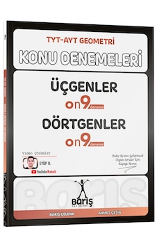 Barış Yayınları Tyt - Ayt Geometri Üçgenler Dörtgenler Konu Denemeleri Barış Yayınları Tyt - Ayt Geometri Üçgenler Dörtgenler Konu Denemeleri