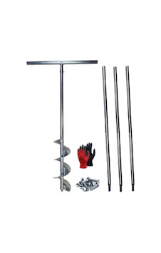 Galvaniz Toprak Sondaj Burgusu Çap 15 cm Boy 4 mt