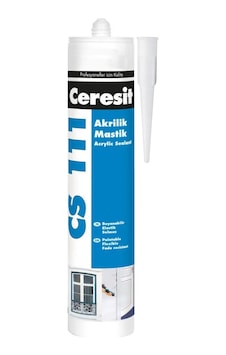 Ceresit CS 111 Silikonize Akrilik Mastik 240 ML Kartuş Ceresit CS 111 Silikonize Akrilik Mastik 240 ML Kartuş