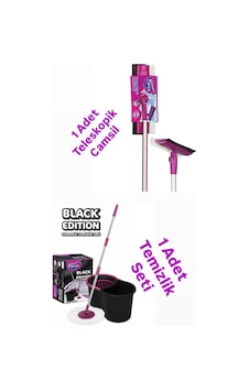 Parex Black Edition Temizlik Ve Mop Seti Parex Black Edition Temizlik Ve Mop Seti