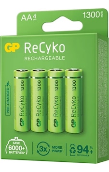 Gp Recyko 1300 Nı-Mh R6 Şarjlı Aa 4Lü Kalem Pil