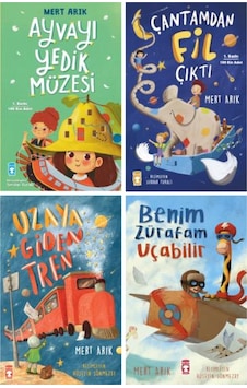 Mert Arık 4 Kitap Set-ayvayı Yedik Müzesi-çantamdan Fil Çıktı-benim Zürafam Uçabilir-uzaya Gide Tren Mert Arık 4 Kitap Set-ayvayı Yedik Müzesi-çantamdan Fil Çıktı-benim Zürafam Uçabilir-uzaya Gide Tren