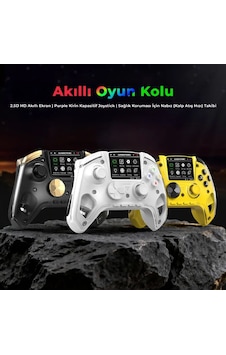 Rg G01 Akıllı Ekranlı Kablosuz Oyun Kolu Beyaz - 2.5d Hd Ekran Purple Kirin Kapasitif Joystick Çift Modlu Manyetik Hall Tetik Mekanik Abxy Nabız Ölçer Pc Switch Android İos Uyumlu Gamepad Rg G01 Akıllı Ekranlı Kablosuz Oyun Kolu Beyaz - 2.5d Hd Ekran Purple Kirin Kapasitif Joystick Çift Modlu Manyetik Hall Tetik Mekanik Abxy Nabız Ölçer Pc Switch Android İos Uyumlu Gamepad