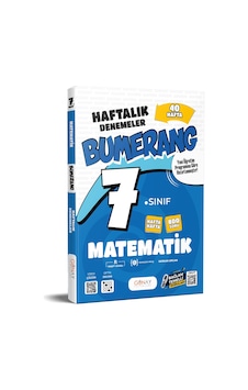 7. Sınıf Bumerang Haftalık Matematik Denemeleri Günay Yayınları 7. Sınıf Bumerang Haftalık Matematik Denemeleri Günay Yayınları
