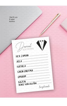 Damat Tavsiye Bekarlığa Veda Bride Oyun Kartları 8 Adet Damat Tavsiye Bekarlığa Veda Bride Oyun Kartları 8 Adet