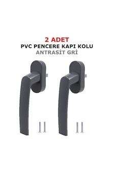 2 Ad Antrasit Gri Aluminyum Demir Döküm Pvc Pimapen Pencere Kolu 2 Ad Antrasit Gri Aluminyum Demir Döküm Pvc Pimapen Pencere Kolu