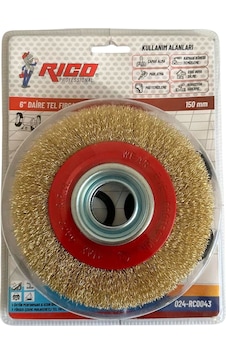 Rico 024-rc0043 Daire Çelik Tel Fırça 150 Mm Rico 024-rc0043 Daire Çelik Tel Fırça 150 Mm