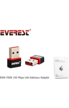 Everest Ewn-760N 150Mbps USB Kablosuz Adaptör Everest Ewn-760N 150Mbps USB Kablosuz Adaptör